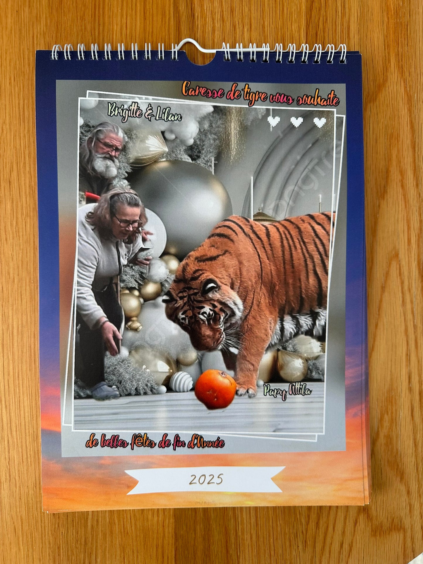 Calendrier 2025 Caresse de Tigre