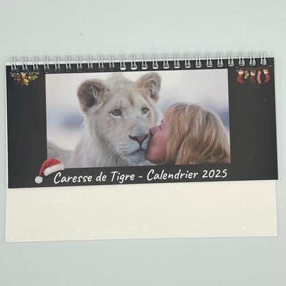 Calendrier de bureau 2025 - Caresse de Tigre